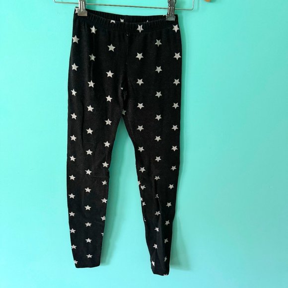 Xhilaration Black Leggings with Stars - Picture 1 of 4